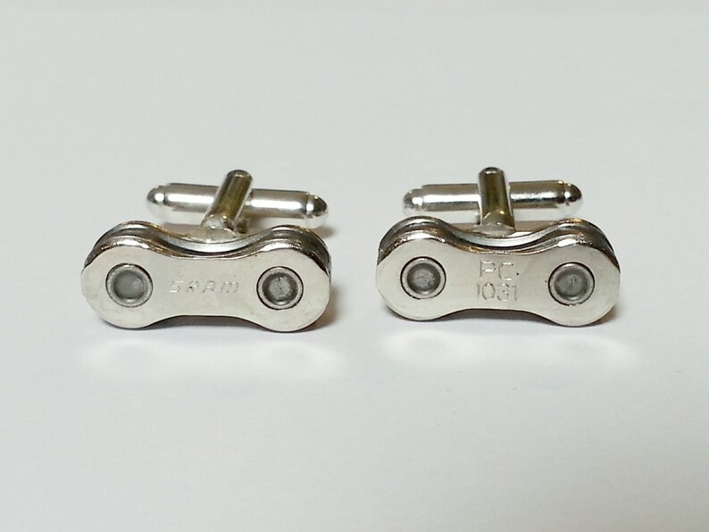 High Quality Rhodium Plated Bicycle Chain Cufflinks AJ192 High Quality Rhodium Plated Bicycle Chain Cufflinks AJ192