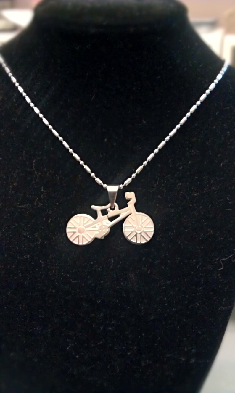 BMX Bike Laser Cut Pendant and Necklace UNSTNL01 Etsy