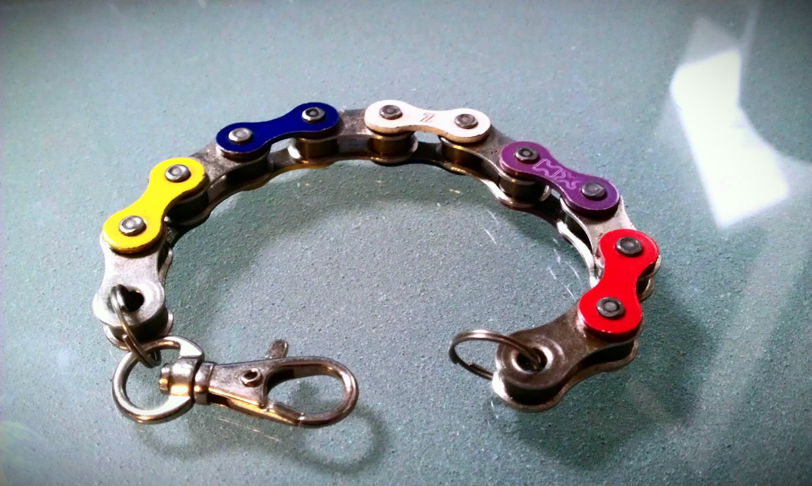 rainbow bike chain