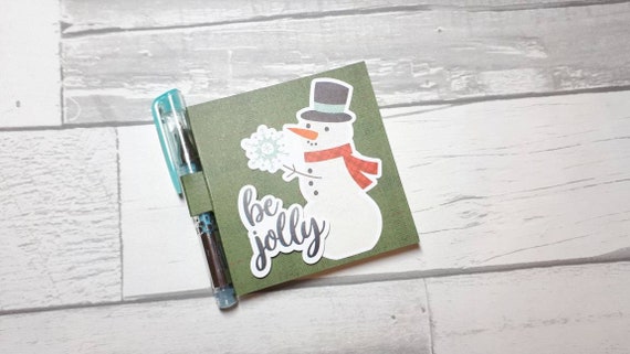 Jolly Sticky Notes Holder Christmas Gift Ideas Portable Etsy