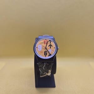 Swatch GB233 Fast Turn Watch: Swiss Quartz Racing Dial Timepiece