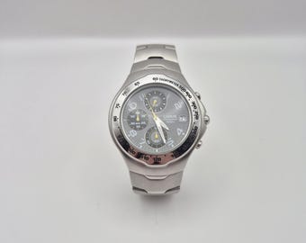Rare Vintage Lorus Seiko Chronograph VD57-X002 Men’s Watch Y2K