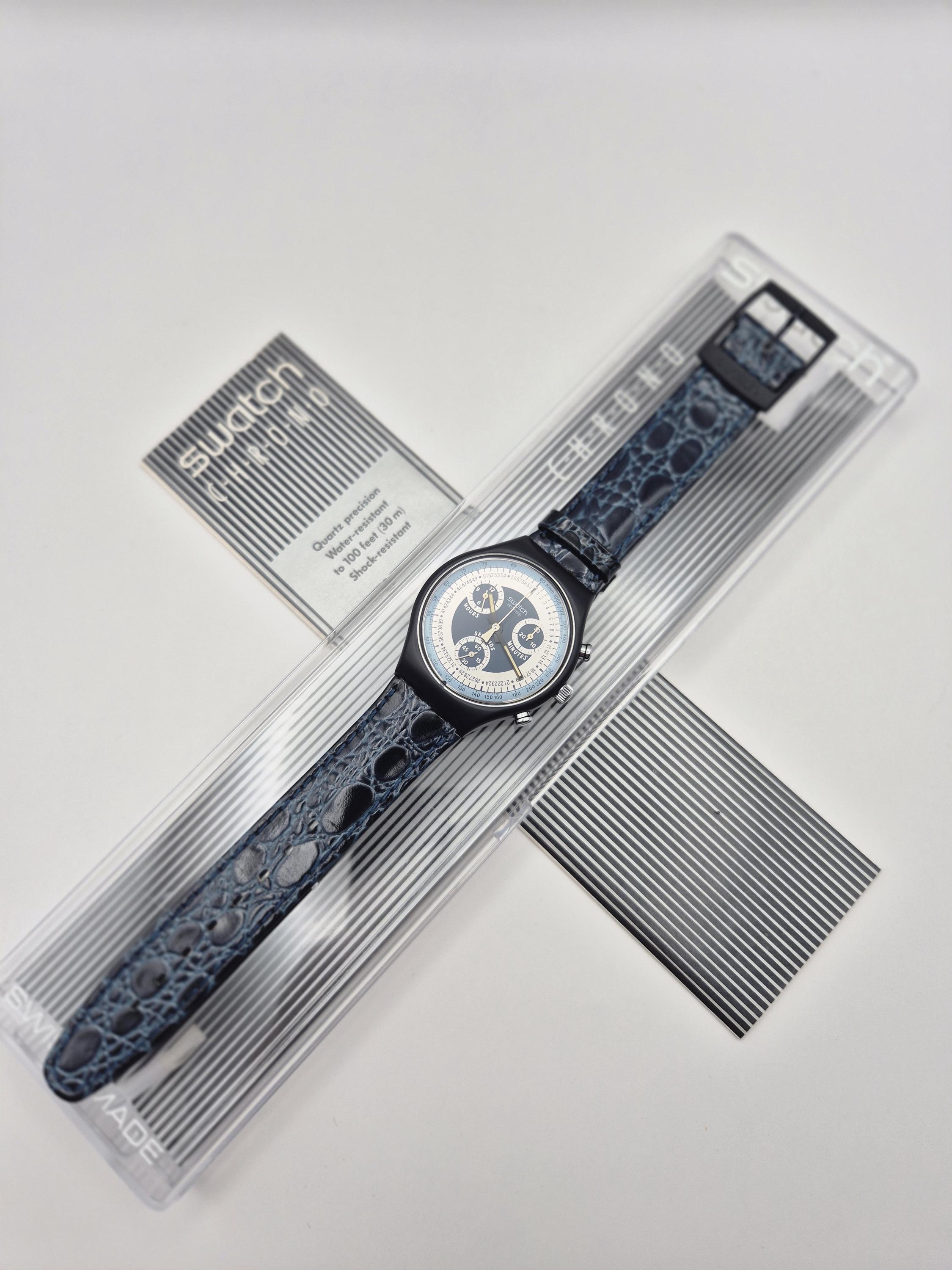 Swatch Chrono 1991 SCN102 “silver Star” — Rare Vintage Swiss