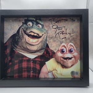 Stuart Pankin Signed "Dinosaurs" Photo: Beckett Authenticated Framed Memorabilia
