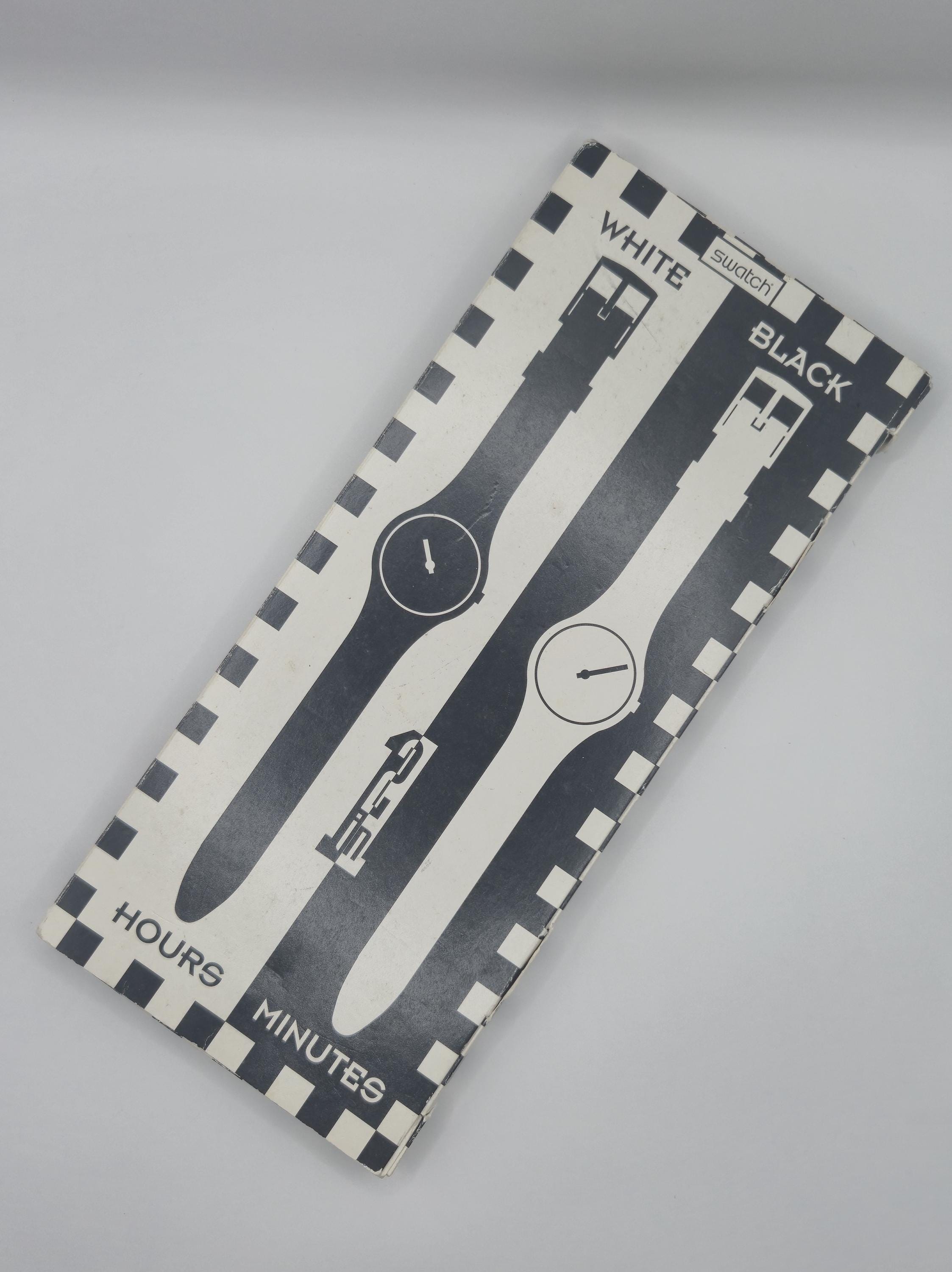 Vintage Swatch Watch Set: 1995 White & Black GZS10PACK - Etsy