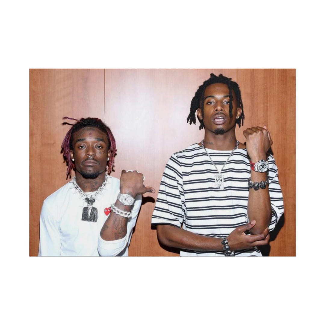 Playboi Carti Lil Uzi Vert Watchin Hip-hop Art Rolled Poster