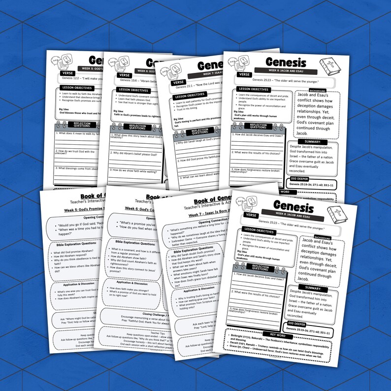 Genises Chapter 12 Worksheets.pdf Genesis 12 Week Bible Lesson: Plus Teacher's Activity Guide for Teens ...