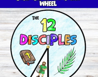 12 Disciples Wheel Craft (instant download)