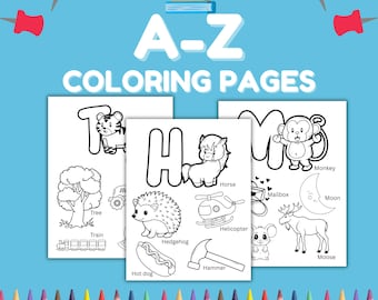 Preschool Alphabet Coloring Pages: ABC Learning Activities (PDF Download)