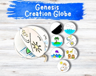 Creation Globe Genesis Craft (instant download)