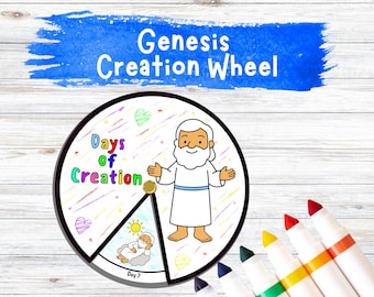 Creation Wheel Genesis Craft (instant download)