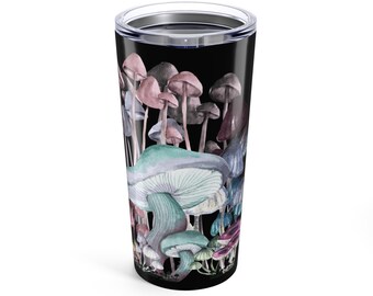 Mushroom Tumbler 20oz: Insulated Stainless Steel Travel Mug