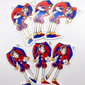 Amazing Digital Circus Vinyl Sticker Set