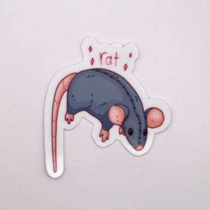 Stuffed Rat Vinyl Sticker