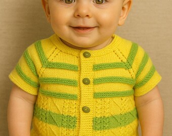 Handmade Baby Cardigan and Booties Set