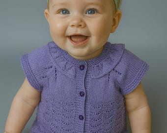 Crochet Baby Vest, Organic Yarn Outfit