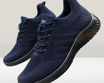 Men's Lightweight Breathable Sneakers: Casual Lace-Up Walking Shoes