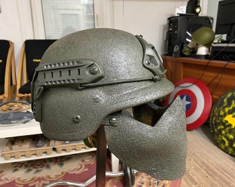 Custom NIJ IIIA Ballistic Kevlar Helmet Mask: Tactical Military PASGT