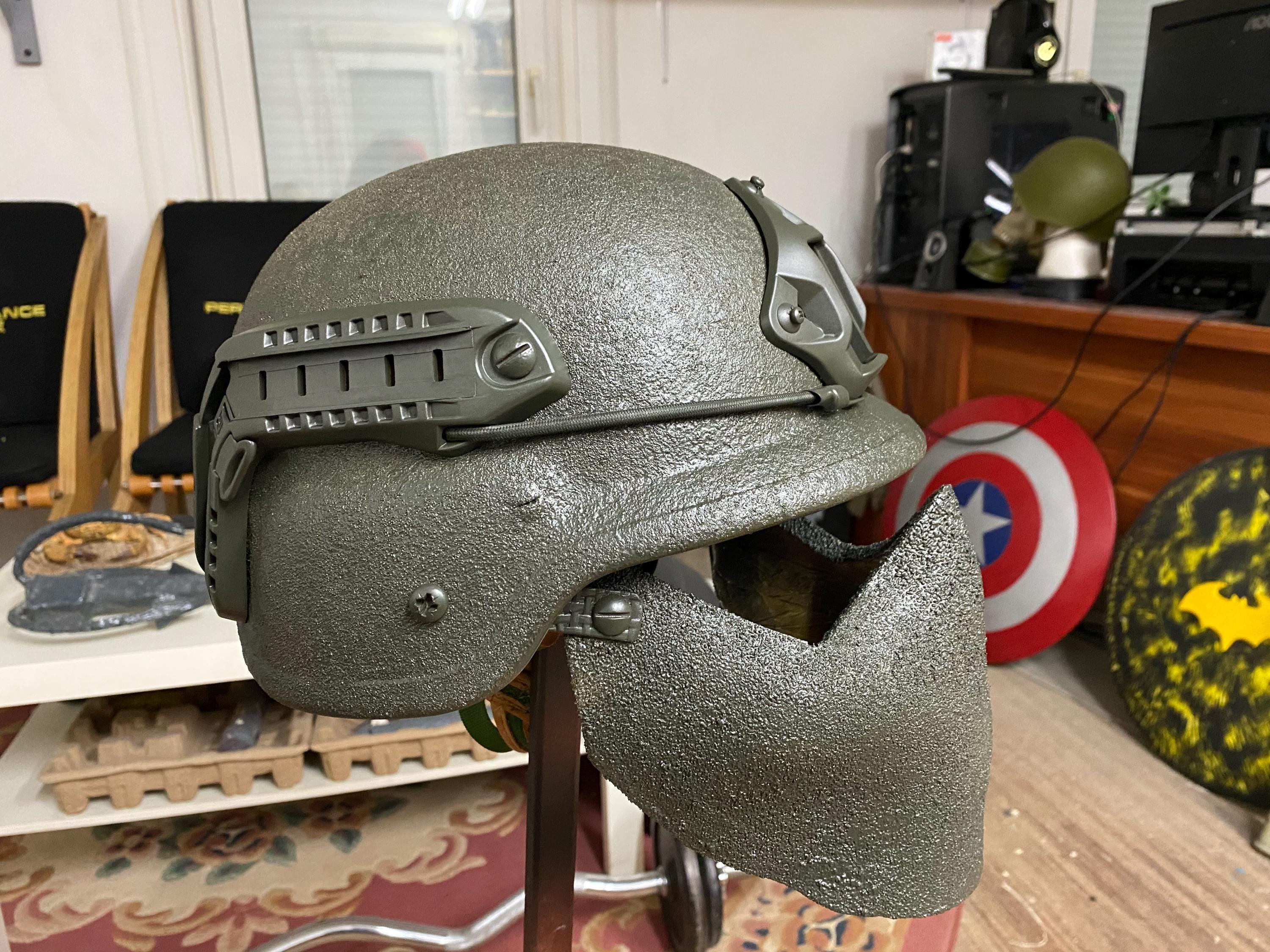 NIJ IIIA Ballistic Kevlar Helmet Mask: Tactical Military PASGT