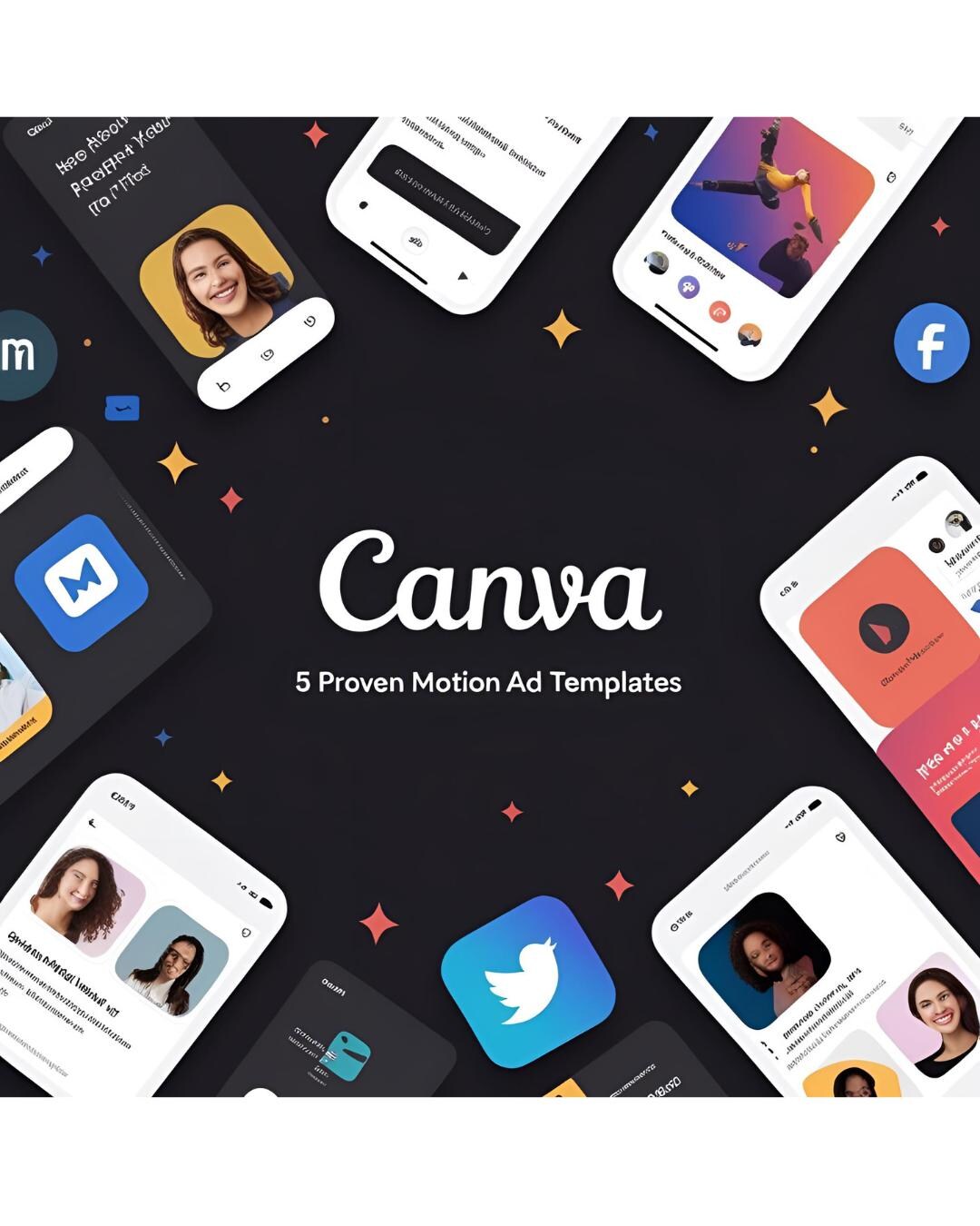 Motion Canva Templates Bundle – 5 Animated Instagram Ads – Reels ...