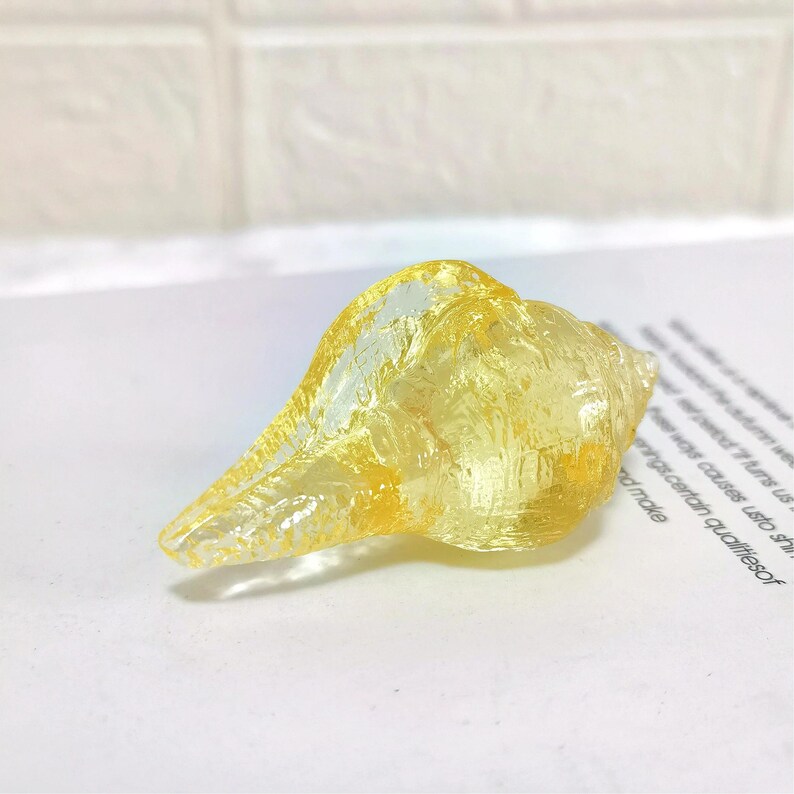 Handmade Colorful Glass Conch Shell: Nautical Beach Decor, Ocean ...