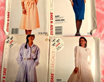 Vintage (1980) Sewing Pattern Dresses