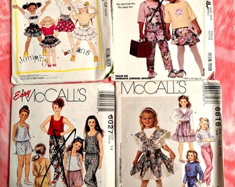 Vintage (1990's) Sewing Patterns Girls