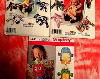 Sewing Pattern for Fleexe and Flannel Snuggable Animals
