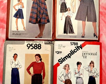 Vintage Skirt, Culottes, Pants Pattern