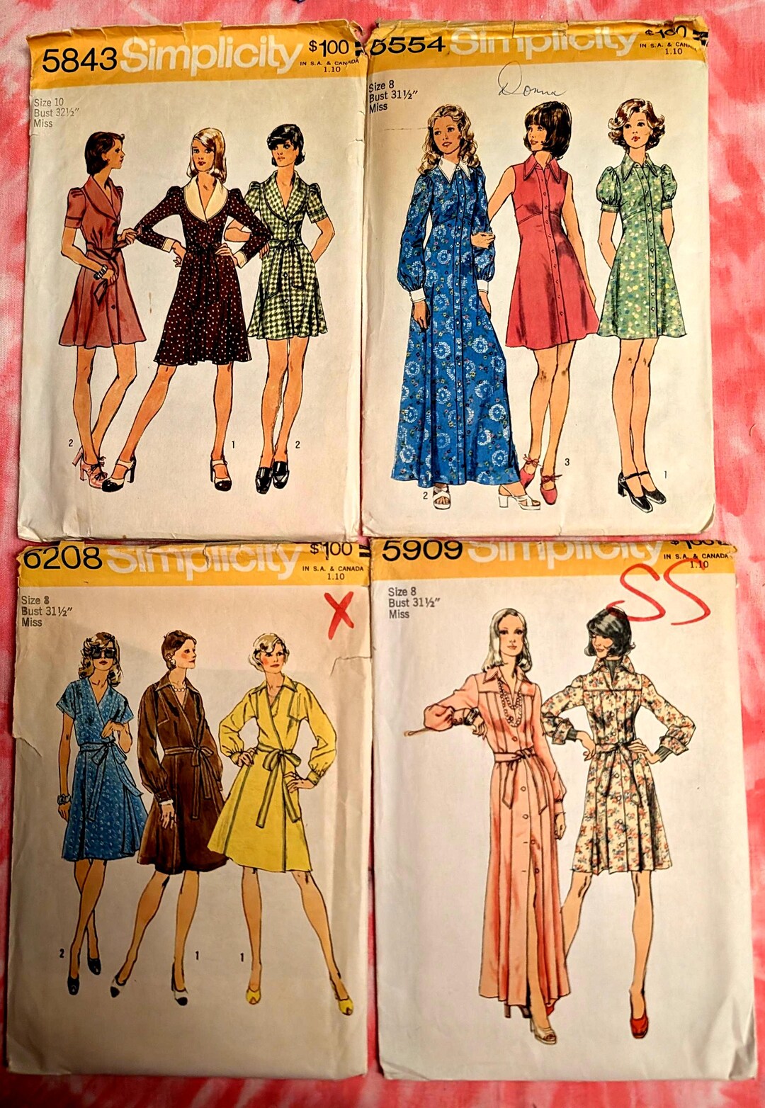 Vintage 1970 Pattern Dresses - Etsy