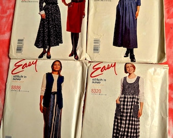 Vintage (1990's) Sewing Patterns Dresses