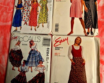 Vintage Sewing Patterns Dresses and Skirts