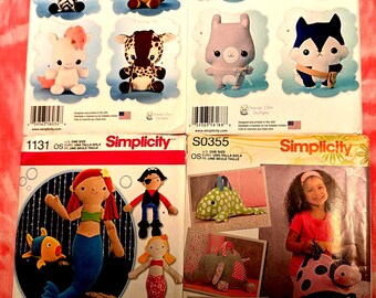 Sewing Patterns Crafts Stuffed Aanimals and Stuffed Animal Bags