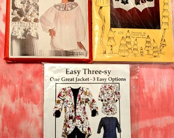 Blouse with Crochet Yoke, Jacket and Christmas Vest (uncut)