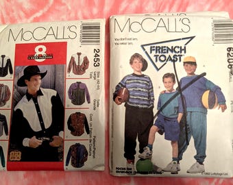 Vintage (1990's) Sewing Pattern Men's and Boy's