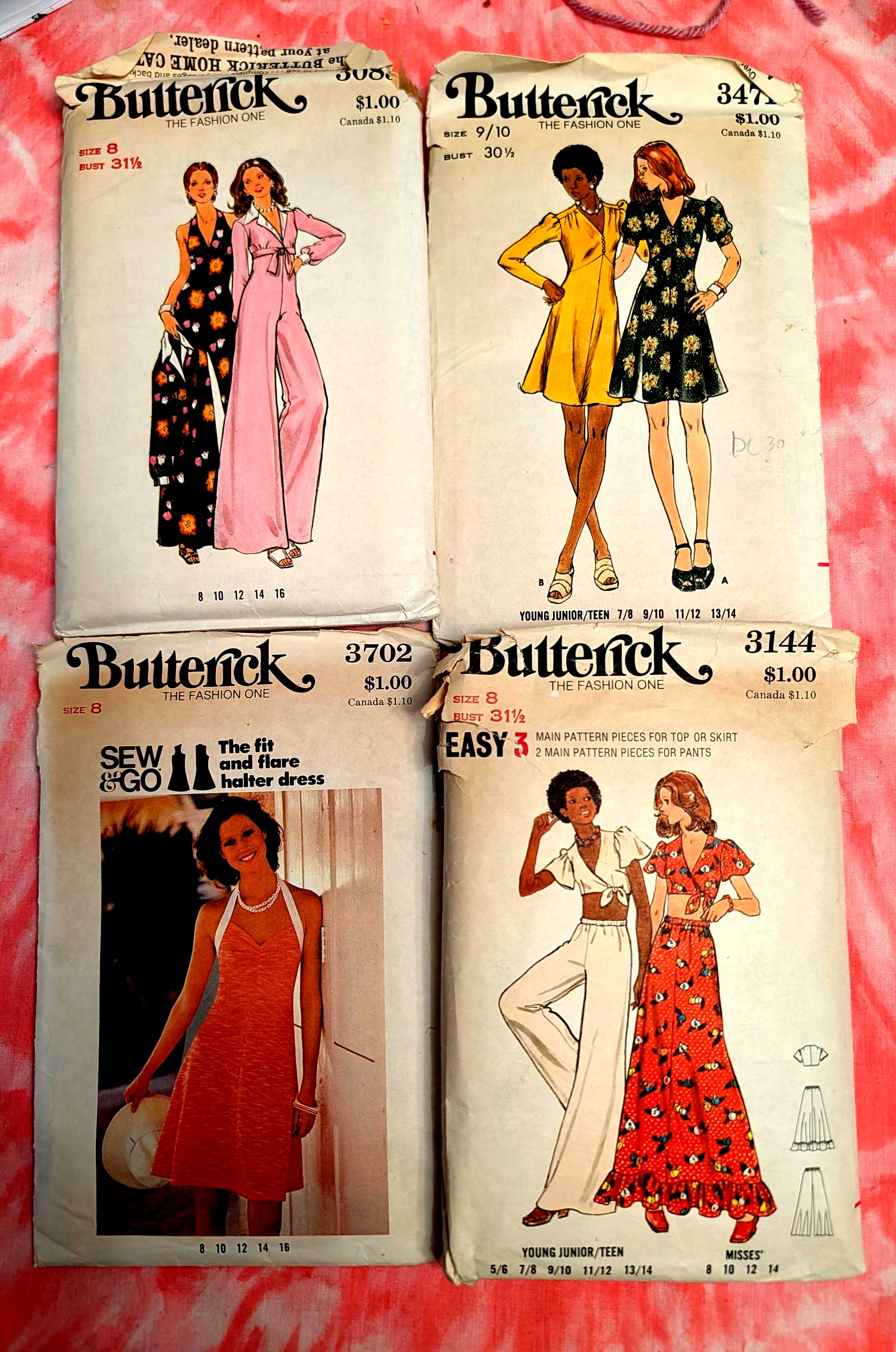 Vintage 1970 Sewing Pattern Dress and Outfits - Etsy