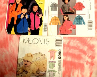 Kids Sewing Patterns Jackets and Baby Outfits