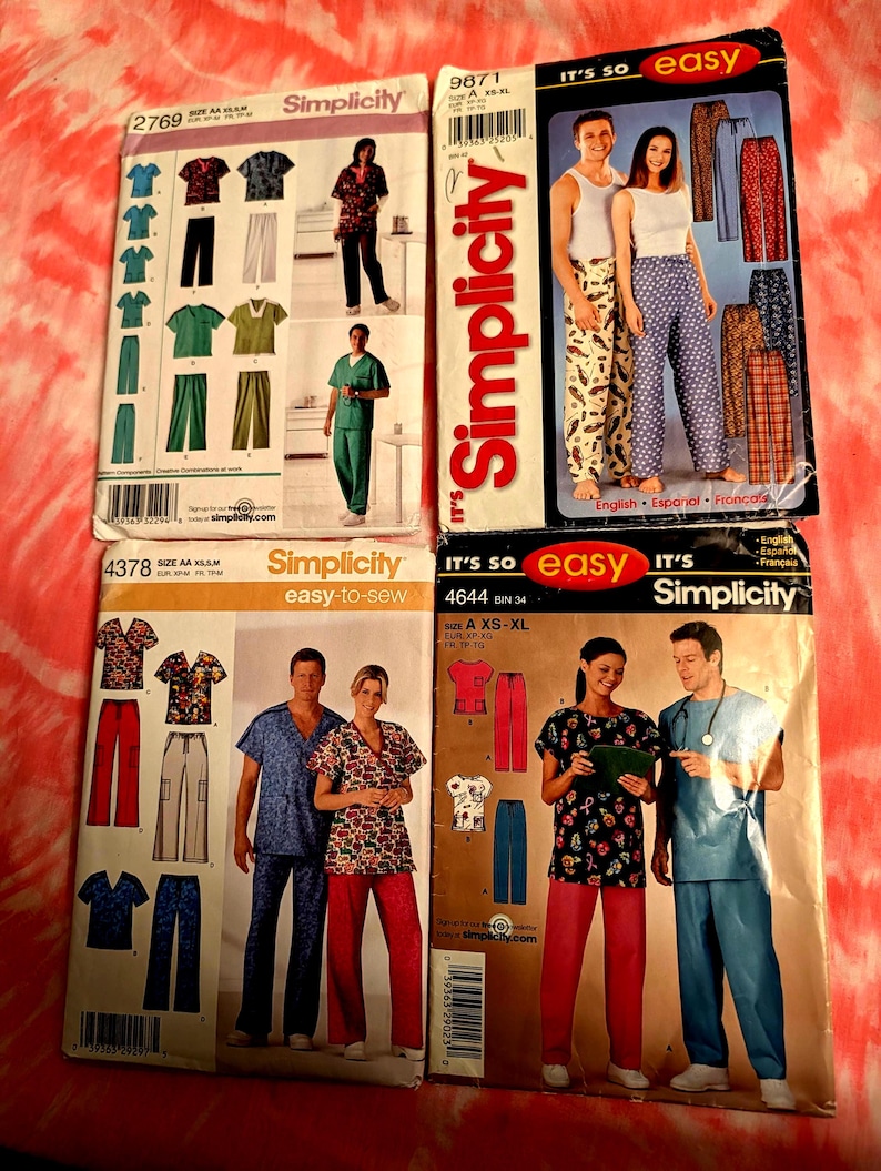 Small Scrub Pattern Men and Women's Scrub Sewing Pattern - Etsy