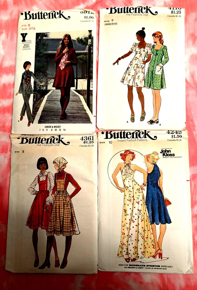Vintage (1960-70) Patterns Dresses - Etsy