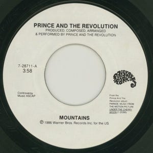 Prince And The Revolution - Mountains (7in, Single, Spe) (Very Good (VG))