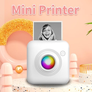 Mini Portable Wireless Thermal Printer – Bluetooth Inkless Pocket Sticker Printer for Notes, Labels & Photos