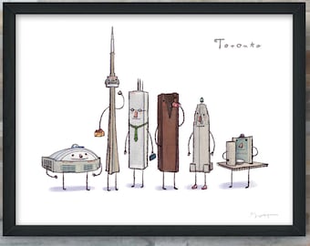 Toronto with Timbits- giclée fine art print
