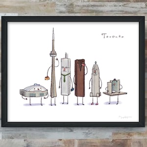 Toronto with Timbits- digital art print