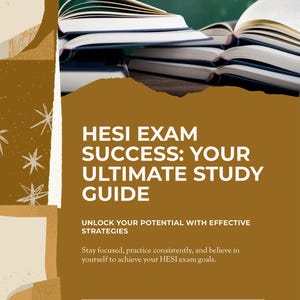 HESI ENTRANCE STUDY