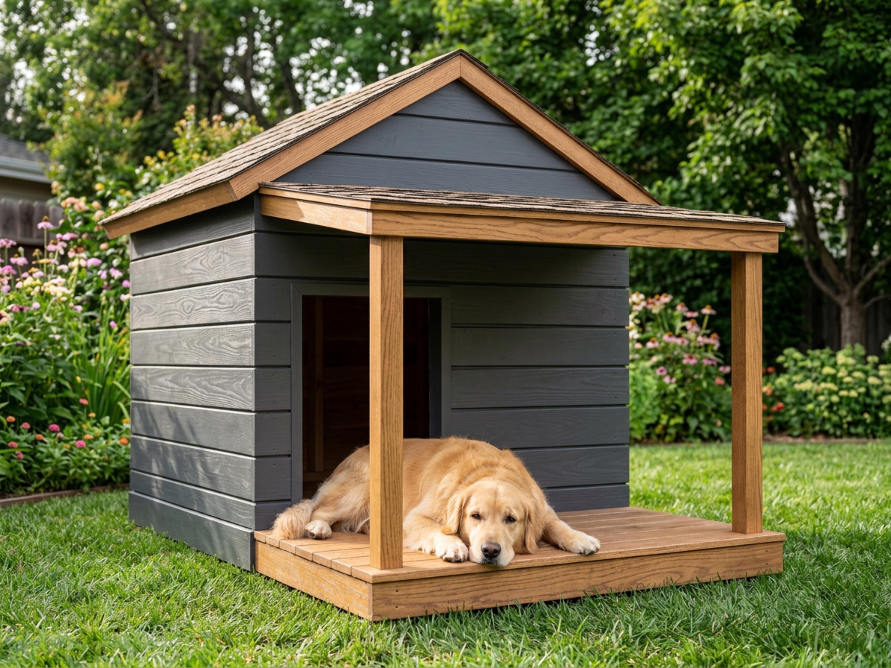 犬小屋の設計図（PDF）｜DIY木製犬小屋｜屋外ペットシェルターの設計図