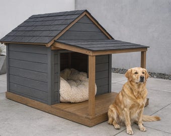 犬小屋の設計図（PDF）｜DIY木製犬小屋｜屋外ペットシェルターの設計図