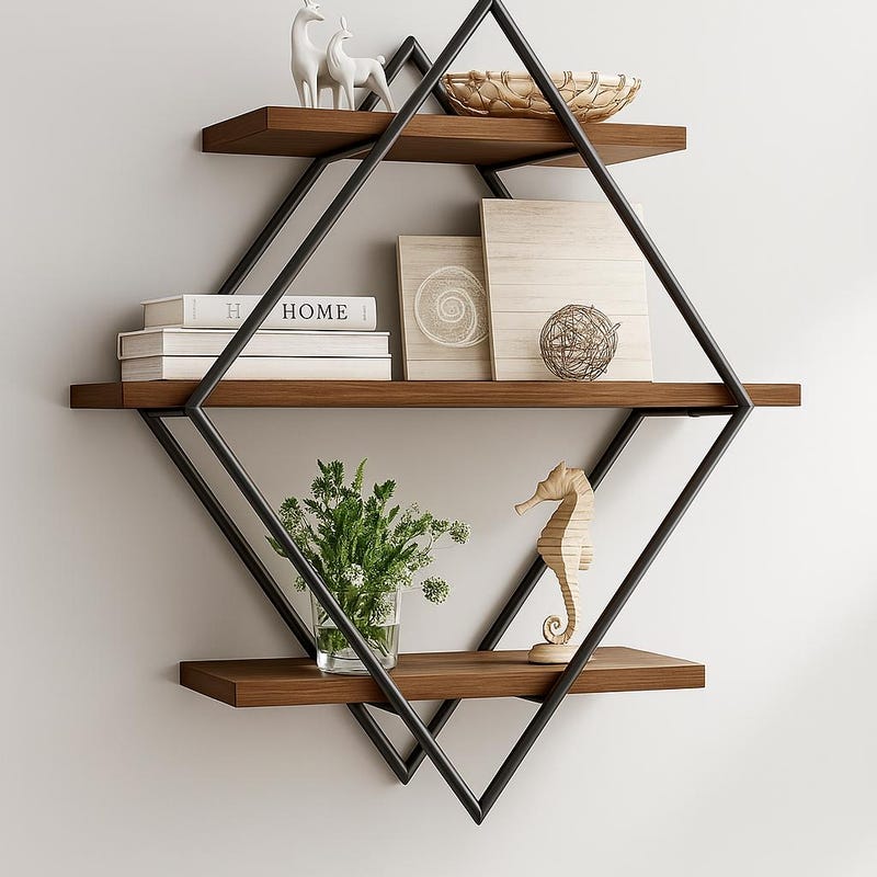 Geometric Shelf - Etsy