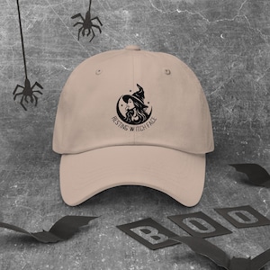 Resting Witch Face Hat • Funny Halloween Dad Hat for Women • Witchy Fall Baseball Cap • Spooky Season Aesthetic Hat
