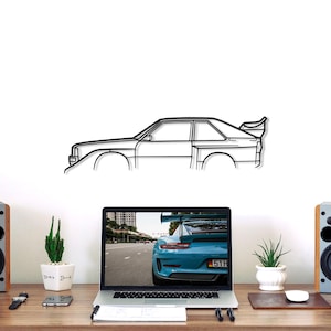 Decorazione murale in metallo con silhouette di auto classica S1, decorazione murale in metallo, regalo per amanti delle auto, regali per amanti delle auto, regalo auto per lui