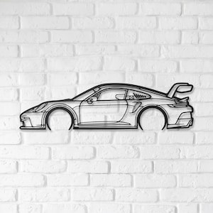 Custom Car Silhouette Wall Art, Metal Wall Art Decor, Gift For Car Lovers, Car Gift For Him, Car Guy Gifts, Birthday Gift, Christmas Gift